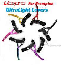 Litepro Ultra Light Levers For Brompton Brake Lever 22.2mm Aluminum Alloy CNC UltraLevers BYA412 Folding Bike Brake Bar 2024 - buy cheap