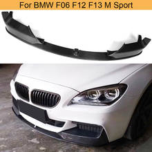Divisórias de para-choque dianteiro em fibra de carbono, 6 series, para bmw f06, f12, f13 m sport, 640i, 650i, 2006-2012 2024 - compre barato
