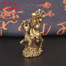 Pure Copper Chinese God of Longevity Riding Deer Ornament Birthday Gifts Craft Antique Bronze Buddha Statue Figurine Miniature 2024 - buy cheap