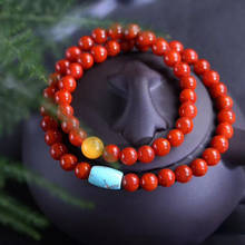 Аутентичные Южно-красный камень Liangshan натуральный камень браслеты зеленый бисер браслеты для женщин подарок на день рождения Кристалл ювелирные изделия 2024 - купить недорого