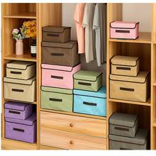 2 Size Non-Woven Fabric Foldable Storage Boxes Clothes Socks Toy Snacks Sundries Folding Storage Bins Home Storage Organizer 2024 - buy cheap