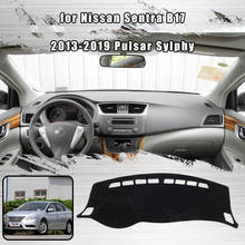 Car Dashboard Cover Dash Mat for Nissan Sentra B17 2013-2019 Pulsar Sylphy Auto Non-slip Sun Shade Pad Carpet 2024 - buy cheap