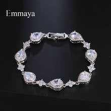 EMMAYA Elegant Bracelet White Color Cubic Zircon For Female Distinctive Ornament In Banquet Gorgeous Jewelry Fashion Statement 2024 - buy cheap