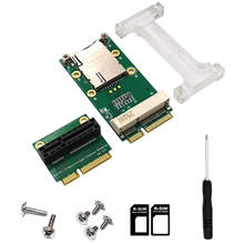 Mini PCI-E Adapter with SIM Card Slot(Vertical Installation) for 3G/4G,WWAN LTE,GPS Card 2024 - buy cheap