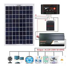 Painel solar com controle digital e inversor de 1000w, 18v, 20w, 12v e 24v 2024 - compre barato