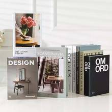 Simulation Fashion Fake Book Home Decor Club Hotel Model Room Study Soft Fake Book Decoration For Women's Living Room Props 2024 - buy cheap