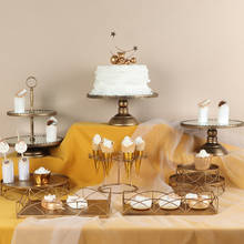 Soporte de exhibición de decoración de boda, bandeja de pastel de cumpleaños, té de la tarde, soporte de postre tr, estilo Retro europeo 2024 - compra barato