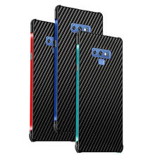 Чехол для samsung Galaxy Note 8 9 10 10 Plus S8 S9 + Plus корпус из углеродного волокна металлический бампер Рамка PC защитный чехол 2024 - купить недорого