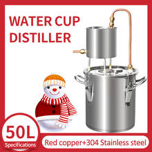 50L red copper water cup distiller home brew equipment brewing hydrolate brandy whisky moonshine essential oil alcohol distiller 2024 - buy cheap