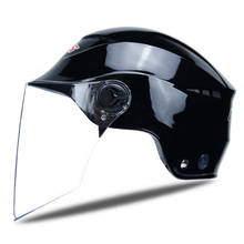 Casco de motocicleta eléctrica para hombre y mujer, protector de cabeza de seguridad para bicicleta, Scooter y Moto, talla única 2024 - compra barato