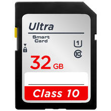 Original 16G 32GB U1 SDHC 64GB 128GB 256GB U3 SD Card SDXC Class10 V10 Memory Card For 1080p 3D 4K Video Camera 2024 - купить недорого