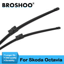 BROSHOO Car Windshield Wiper Blade Natural Rubber For Skoda Octavia MK1 MK2 MK3 A5 A7 Model Year From 2000 To 2017 Accessories 2024 - buy cheap