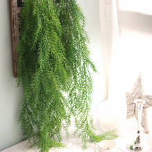 Artificial Pine Needle Plant Artificial Vine for Balcony Wall Garland Decoration Real Touch hanging Plants Decor 2024 - buy cheap