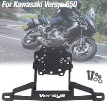 Suporte de navegação gps para moto, suporte de montagem para kawasaki versys 650 1000 my 2015 2024 - compre barato
