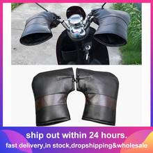 2pcs Men/women Motorcycle Scooter Warm Handlebar Muff Grip Handle Bar Muff Waterproof Winter Warmer Thermal Cover Gloves New 2024 - buy cheap