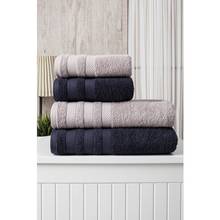 Eumenia 50x90cm-70x140 cm antracite e bege algodão toalha de banho toalha de algodão grosso conjunto de toalhas de rosto para adultos banheiro havl 2024 - compre barato