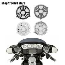 Grade de máscara de alto-falante frontal, 2 peças capa de buzina de motocicleta para harley touring electra glide ultra classic flhtcu street glide 2024 - compre barato