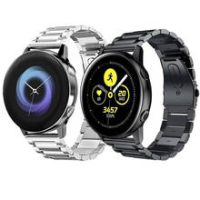 Ремешок из нержавеющей стали для Huawei Watch 2 gt, звеньевой браслет для Samsung Galaxy Watch Active 42 мм 46 мм gear S2 S3, 22 мм 20 мм 2024 - купить недорого
