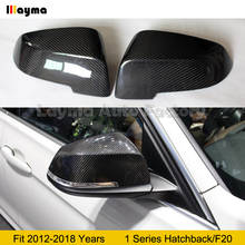 Cubierta de espejo de fibra de carbono para BMW serie 1 Hatchback 116i 118i 120i 125i M135i M140i año 2012-2018 F20 CF, tapa de espejo trasero, 1 par 2024 - compra barato