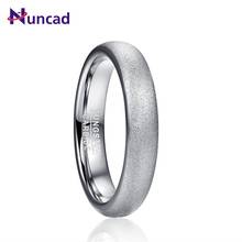 Nova moda sandblasted aço cor cúpula anéis de carboneto de tungstênio para homem anillos hombre aaa qualidade 2024 - compre barato