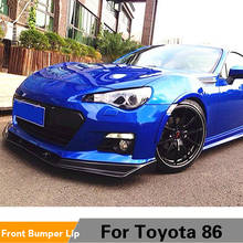 Carbon Fiber Front Bumper Lip Spoiler Splitters For Subaru BRZ 2013 - 2016 Front Bumper Lip Splitters Apron Spoiler Carbon Fiber 2024 - buy cheap