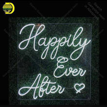 Neon Sign for Happily Ever After Love Display Decoracion Express Beer Neon Light up wall sign Neon Signs for bedRoom Letrero 2024 - buy cheap