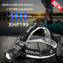 2021 Newest led Headlamp XHP199 Ultra Powerful Led Headlight 18650 Rechargeable Head Lamp XHP90 Usb Head Flashlight Outdoor Lamp 2024 - buy cheap