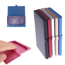 Creative Business Card Case Stainless Steel Aluminum Holder Metal Box Cover Credit Men Male Wallet 1 PC 2024 - buy cheap