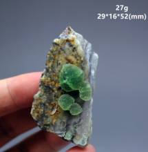 Новый продукт! 100% натуральный редкий ступенчатый Сферический зеленый флюорит минеральные образцы камней и кристаллов целебный кристалл 2024 - купить недорого