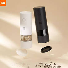 New Xiaomi Huohou 5 In 1 Adjustable Electric Pepper Salt Spice Mill Grinder Seasoning Kitchen Tools Grinding For Cooking 2024 - buy cheap