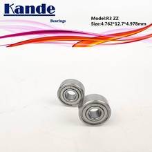 Kande подшипники R3 10 шт. ABEC-1 R3ZZ 10 шт. ABEC-5 R3 ZZ дюймовый подшипник 4,762x12,7x4,978 мм дюймовый подшипник Миниатюрные 2024 - купить недорого