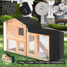 Rabbit Cover Weather Rain Waterproof Heavy Duty Pig Pet Bunny House Rain Covers 210D Oxford cloth, 1 x Hutch cover, polyester / cotton, black, green, 147x52x86cm, 180x52x86cm 2024 - buy cheap