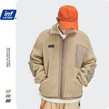 Мужская флисовая куртка в стиле оверсайз цвета хаки, Зимняя Толстая теплая винтажная хлопковая куртка с заплатками для мужчин 2020 W, 2539 2024 - купить недорого