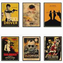 Taxi Driver Matte Kraft Paper Poster Office Gift Room Dining Home Decor wall sticker Design 2024 - buy cheap