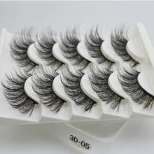 QSTY 5 Pairs 3D Mink Hair False Eyelashes Thick Curled Full Strip Lashes Eyelash Extension Fashion Women Eyes Makeup 2024 - buy cheap