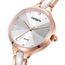 Women's Watches ROSDN Luxury Brand Japan Quartz Movement 7 mm Ultra-thin Sapphire Waterproof Diamond Ceramic Strap Clock R3619 2024 - buy cheap