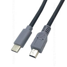 USB Type C 3.1 Male To Mini USB 5 Pin B Male Plug Converter OTG Adapter Lead Data Cable for Mobile Macbook 25cm / 1m 3ft 2024 - buy cheap