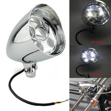 Chrome 6" Big LED Head light Bullet Headlight light For Harley Honda Yamaha Suzuki Kawasaki Bobber Custom Chopper 2024 - buy cheap