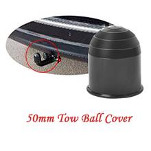 50mm Universal Auto Tow Bar Ball Cover Cap Hitch Caravan Trailer Protection car accessories repair tool 2024 - buy cheap