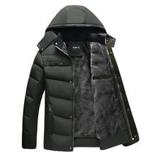 Jaqueta de inverno masculina-20 graus, parka quente, casaco com capuz de algodão, jaqueta masculina de inverno 2020 2024 - compre barato