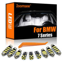Lâmpada led com zoom para bmw série 7, e38, e65, e66, e67, f01, f02, f03, f04, mapa do veículo, porta de leitura, peças de lâmpada automotiva 2024 - compre barato