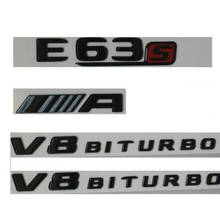 2019 Gloss Black Letters E63s for AMG V8 BITURBO Badges Emblems for Mercedes  W213 2024 - buy cheap