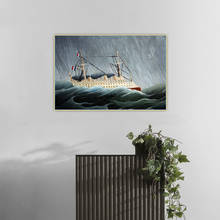 Citon Henri Rousseau《The Storm Tossed Vessel》Canvas Oil Painting Artwork Poster Picture Wall Background Decor Home Decoration 2024 - buy cheap