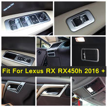 Matte Interior For Lexus RX RX450h 2016 - 2021 Roof Reading Lamp / Rear Trunk / Handle Bowl / Glass / Headlights Frame Trim 2024 - buy cheap