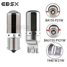 EBSX-luces LED Canbus para coche, nuevo 1156 P21W BA15S PY21W BAU15S PY21W, 7440 W21W 144 SMD 3014 sin errores, sin hiperflash, 10 piezas 2024 - compra barato
