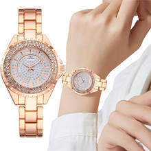 Zegarek Damski роскошные часы с ремешком из нержавеющей стали Кварцевые часы для женщин модная дверная ручка со стразами наручные часы женские F3 2024 - купить недорого