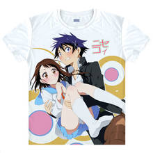 Nisekoi Chitoge Kirisaki Anime T-shirt Impresso Ichijyo Raku Cosply Tshirts Tops Mens Engraçado Camisetas Streetwear Tees Verão 2024 - compre barato