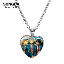 SONGDA-collares largos de Neverland para mujer, cadena con colgante de corazón, cúpula de cristal, foto de Emma, Anime, decoración de cuello, joyería 2024 - compra barato