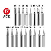 Lead-Free Solder Iron Tip Soldering Iron Tip Soldering Station 17Pcs 6.5mm/0.26inch 2024 - buy cheap
