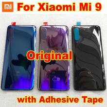 100% Best Original New Xiaomi Mi 9 Mi9 M9 Battery Cover Rear Door Back Housing Case Glass Panel Chassis Lid with Adhesive Tape 2024 - buy cheap